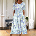 Women's Floral Midi Dress in Floral for Date Night