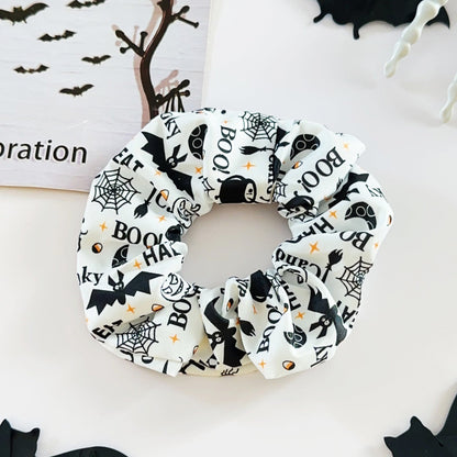 🎃 Hand-Illustrated Halloween Scrunchie Collection (6pc, Limited Batch)