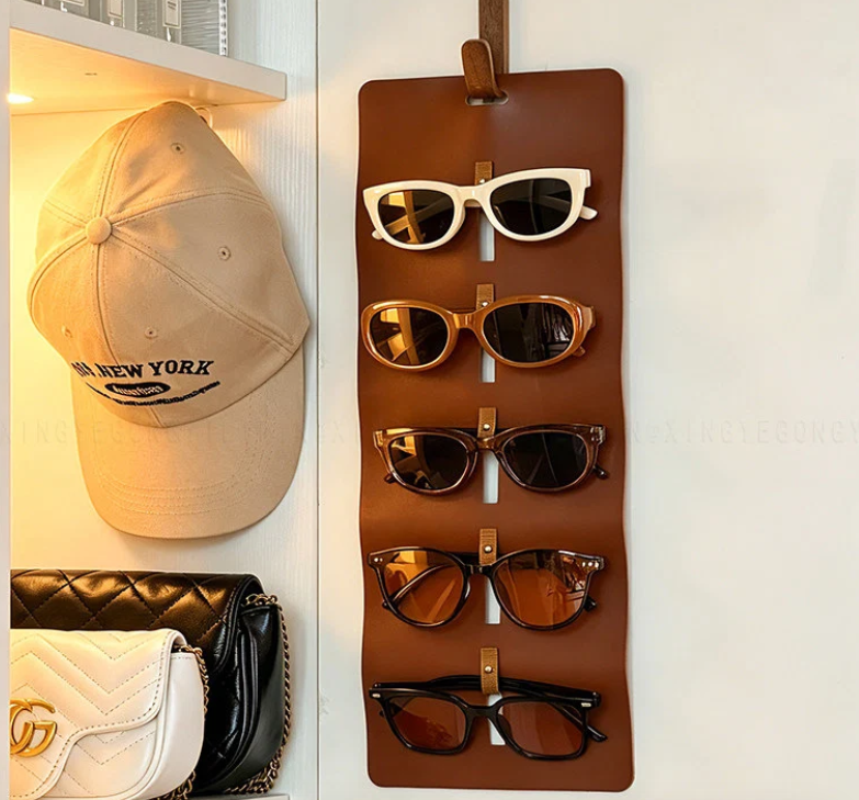 Leather Glasses Organizer