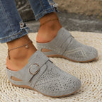 Women's Wedge Heel Sandals with Cushioned Sole for All-Day Comfort