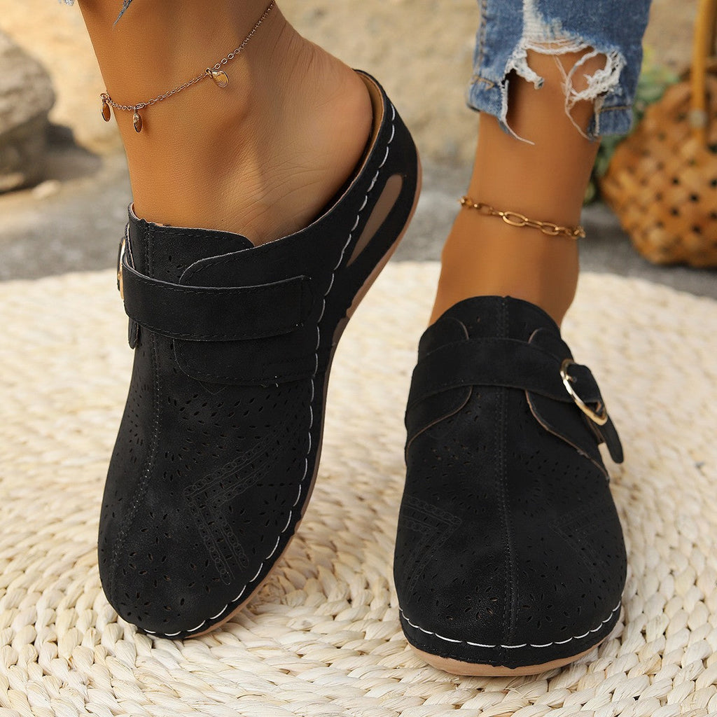 Women's Wedge Heel Sandals with Cushioned Sole for All-Day Comfort