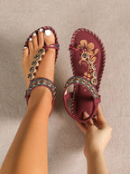 Women's Pu Leather Heeled Evening Sandals with Cushioned Sole for All-Day Comfort