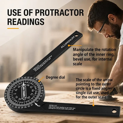 Aluminum Miter Saw Protractor