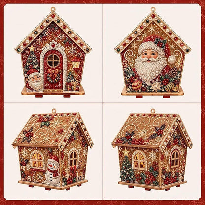 Christmas Diamond Painting Wooden House Kit