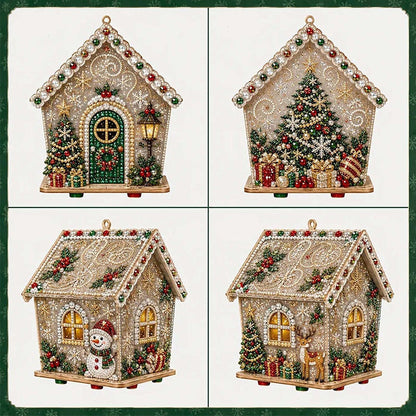 Christmas Diamond Painting Wooden House Kit