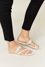 Women's Strappy Flat Sandals with Cushioned Sole for All-Day Comfort