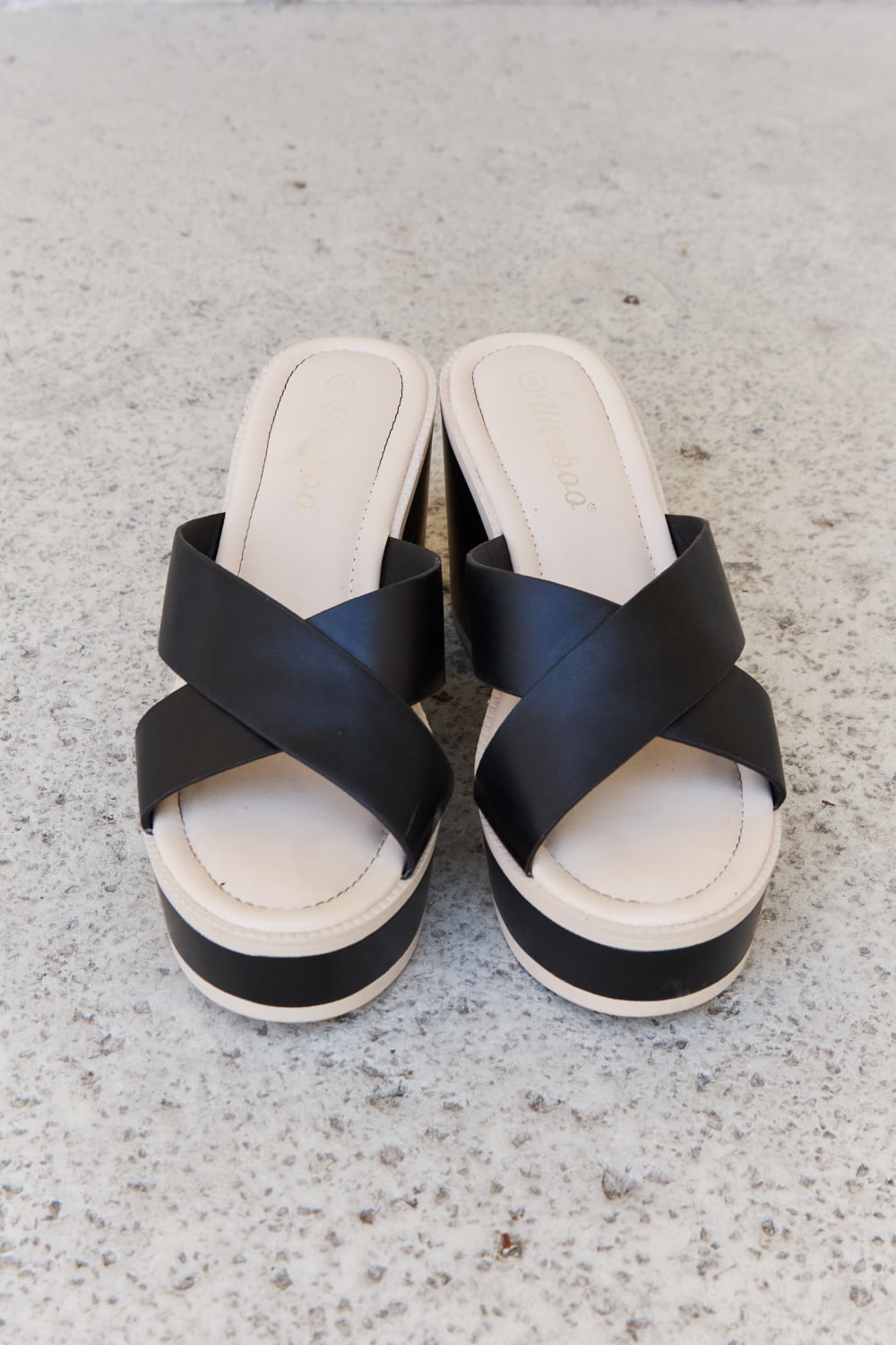 Women's Block-Heel Sandals in Black with Cushioned Sole for All-Day Comfort