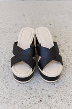 Women's Block-Heel Sandals in Black with Cushioned Sole for All-Day Comfort