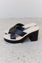 Women's Block-Heel Sandals in Black with Cushioned Sole for All-Day Comfort