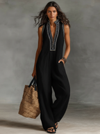 Women's Linen Shift Mini Dress for Date Night