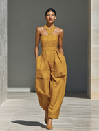 Women's Linen Shift Relaxed Midi Dress for Date Night