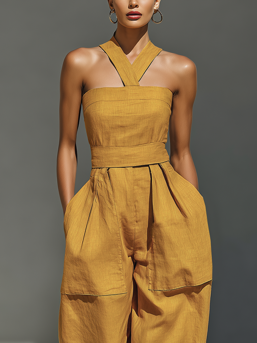 Women's Linen Shift Relaxed Midi Dress for Date Night