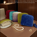 Portable Travel Jewelry Zippered Pocket Case