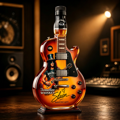 Guitar Figurine Spirit Bottle