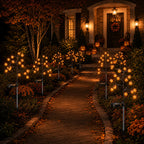 Solar Pumpkin Stake Lights