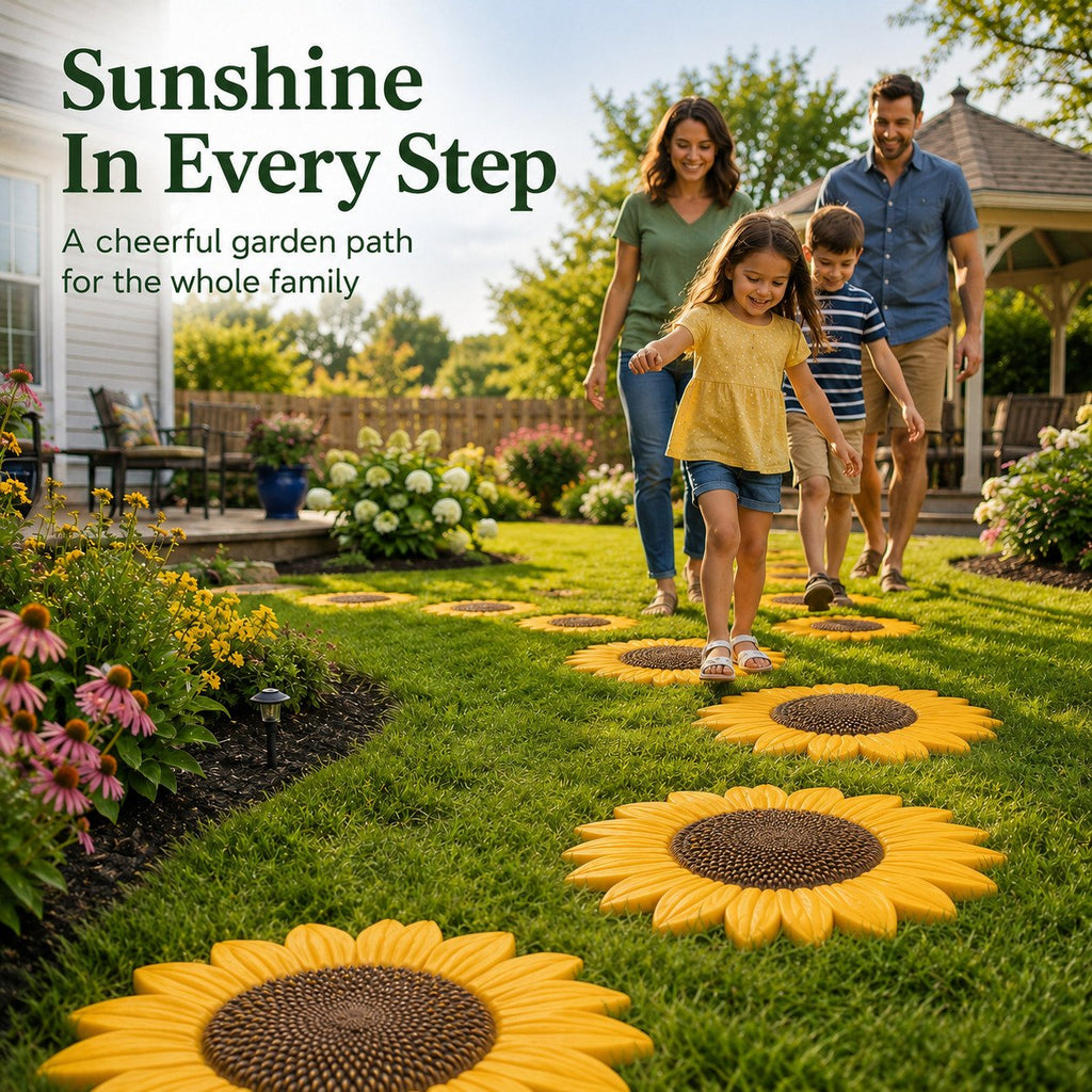 🌻Reusable Sunflower Stepping Stone Mold