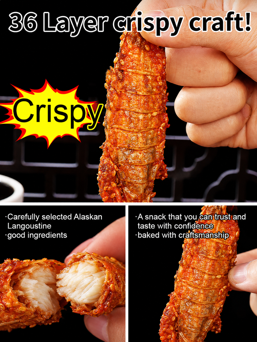🦐Alaskan Mantis Shrimp - 🍺🍺Ready to Eat High-Protein Seafood Snack（250g/can）