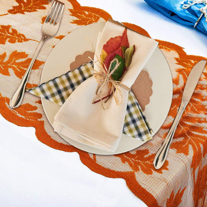 Maple Leaf Lace Fall Table Runner – 13" x 72"
