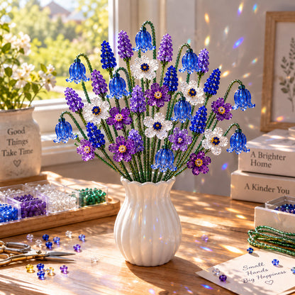 ✨DIY Beaded Wildflower Bouquet Kit – Handmade Crystal Flower Craft Set🌸✨
