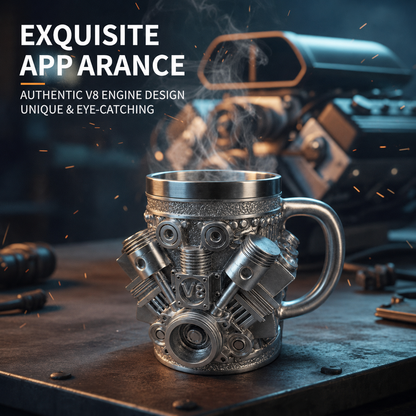 Engine Legend Mug – V8 Engine Style Coffee Mug