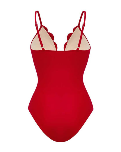 Flower Hollow One Piece Swimsuit and Skirt*