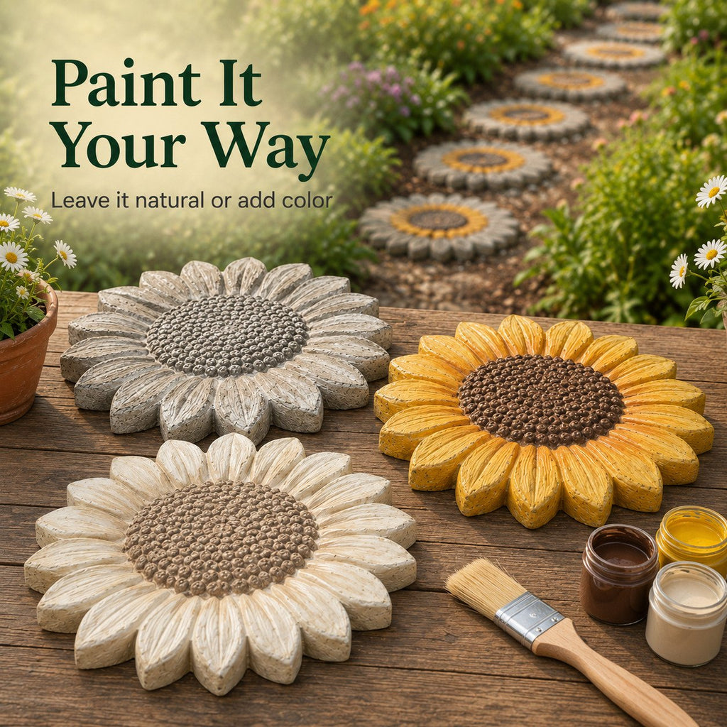 🌻Reusable Sunflower Stepping Stone Mold