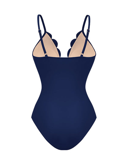 Flower Hollow One Piece Swimsuit and Skirt*