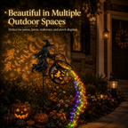 Halloween Witch Cauldron Garden Light