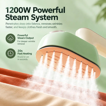 Portable 2-in-1 Travel Steamer & Iron