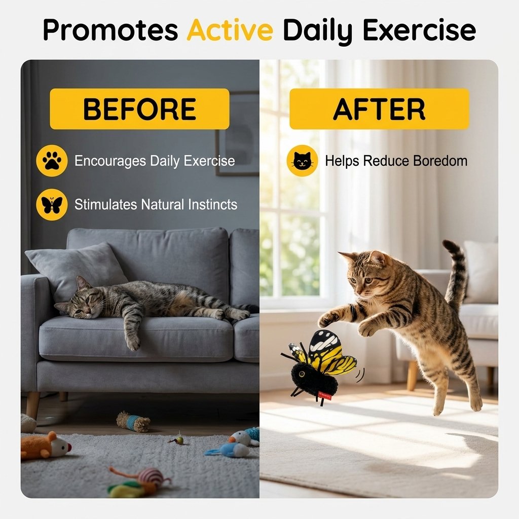 🐈Interactive Electric Butterfly Cat Toy with Fluttering Wings