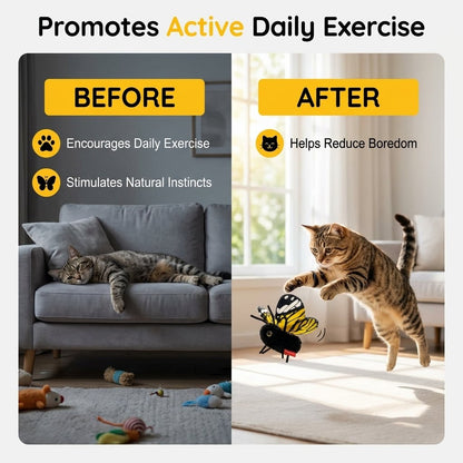 🐈Interactive Electric Butterfly Cat Toy with Fluttering Wings