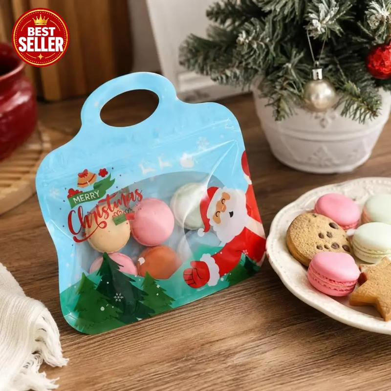 🎅Easy Fill, Easy Seal🎄Festive Self-Seal Treat Bags
