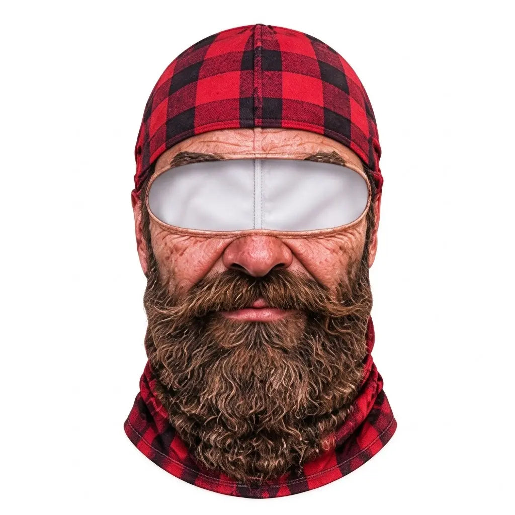 🎿 Realistic Face Balaclava – Funny Ski & Snowboard Mask for Cold Weather Adventures