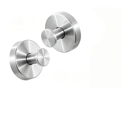 2-Pack Stainless Steel Suction Cup Hooks for Shower, 20 lbs Load