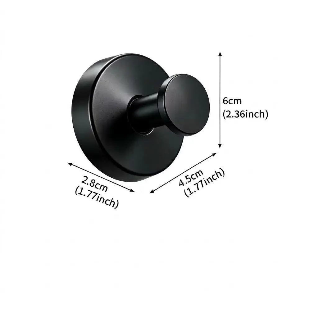 2-Pack Stainless Steel Suction Cup Hooks for Shower, 20 lbs Load