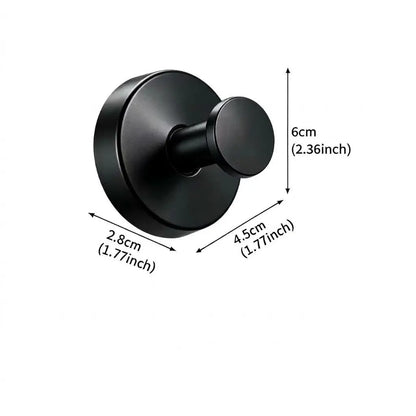 2-Pack Stainless Steel Suction Cup Hooks for Shower, 20 lbs Load