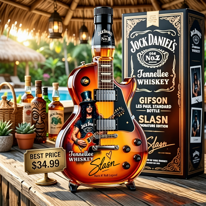 Guitar Figurine Spirit Bottle