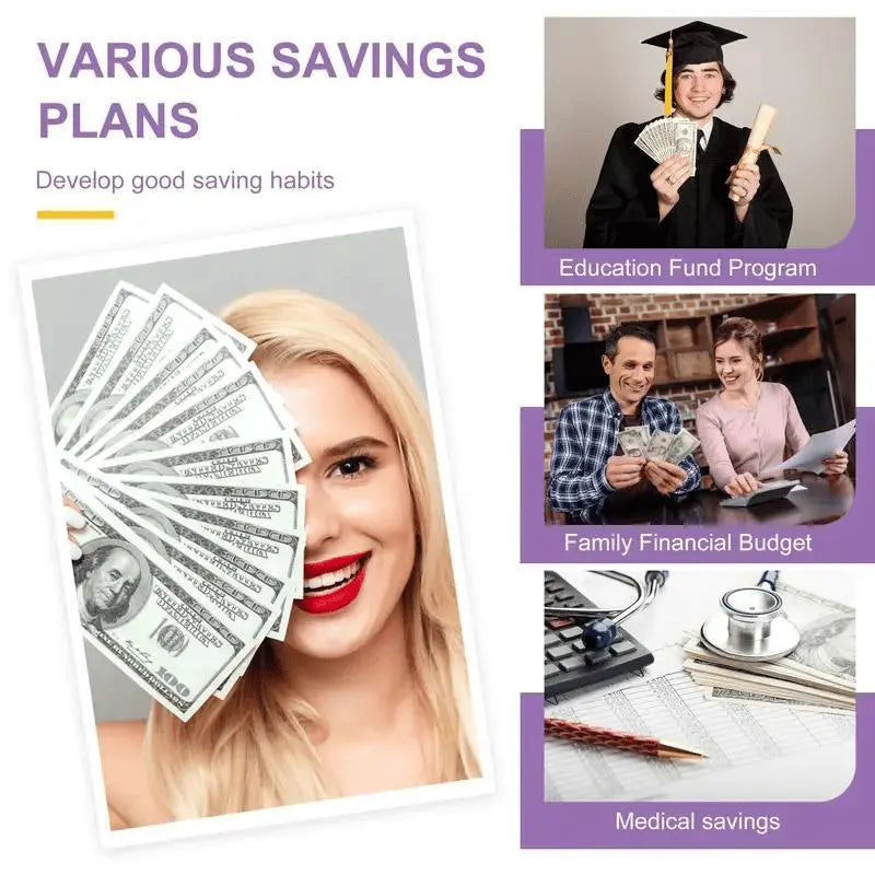 🔥✉️100 Envelope Savings Challenge Book