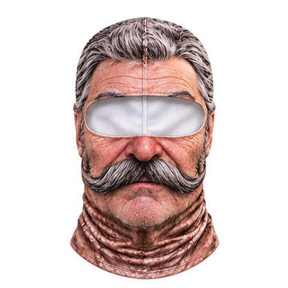 🎿 Realistic Face Balaclava – Funny Ski & Snowboard Mask for Cold Weather Adventures