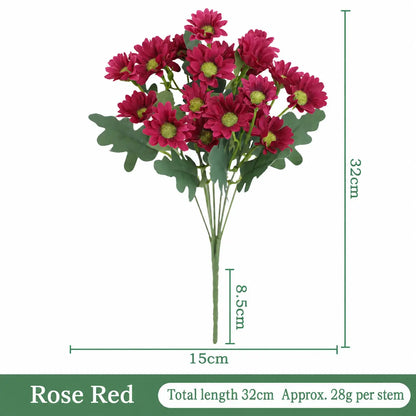 Artificial Outdoor Mums Flowers - UV resistant, Waterproof, Windproof🌼