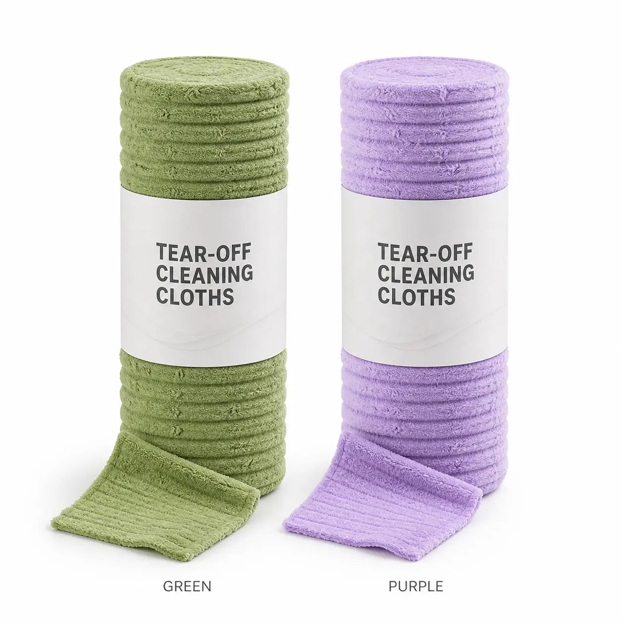 Tear-Off Coral Fleece Cleaning Cloth Roll