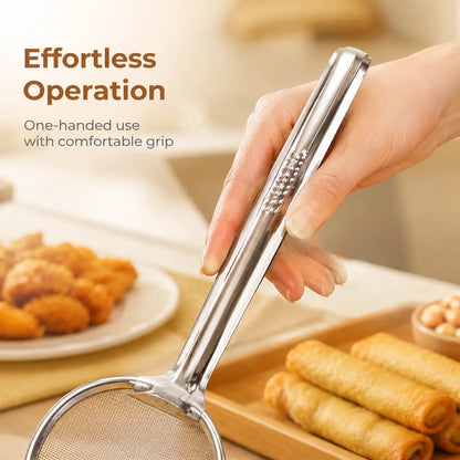 2-in-1 Stainless Steel Oil Strainer Tong
