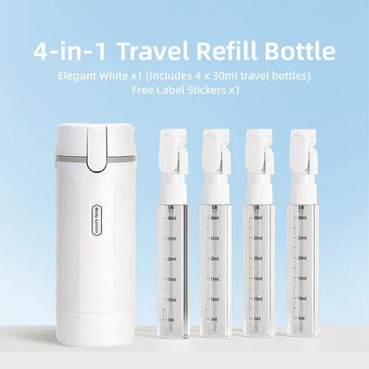 4-in-1 Portable Travel Dispenser Bottle