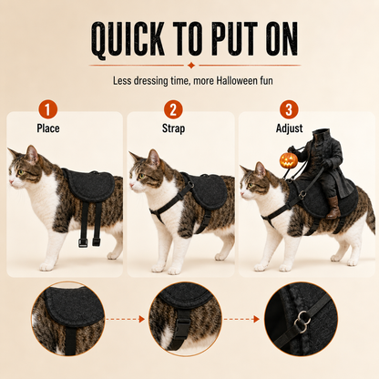 😺The Headless Horseman Rider Pet Costume🎃