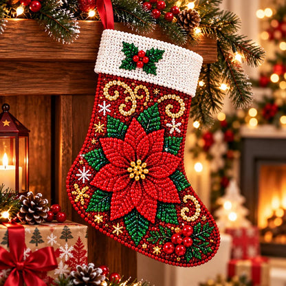 DIY Diamond Painting Christmas Stocking