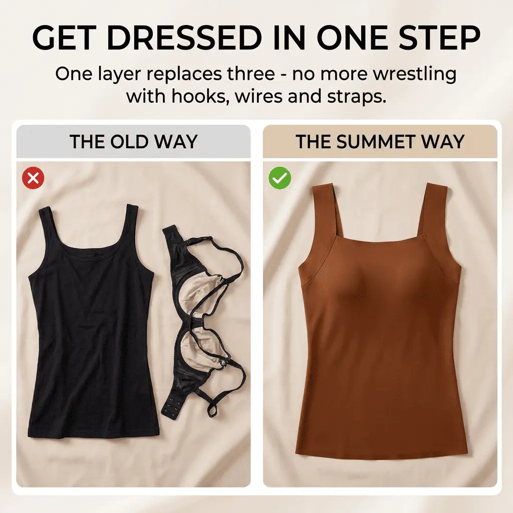 Sculpt Tank with Built-In Bra SUMMET