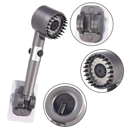 High-pressure massage shower head - Handheld shower with 3 spray types and filters