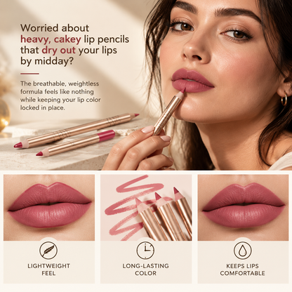 12 Pcs Matte Lip Liner Set , Blendable Lip Pencil 💋