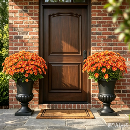 Artificial Outdoor Mums Flowers - UV resistant, Waterproof, Windproof🌼