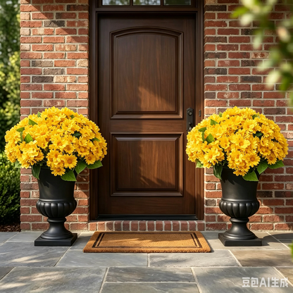 Artificial Outdoor Mums Flowers - UV resistant, Waterproof, Windproof🌼